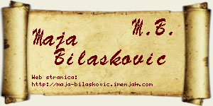 Maja Bilašković vizit kartica